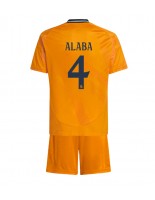 Real Madrid David Alaba #4 Venkovní dres pro děti 2024-25 Krátký Rukáv (+ trenýrky)